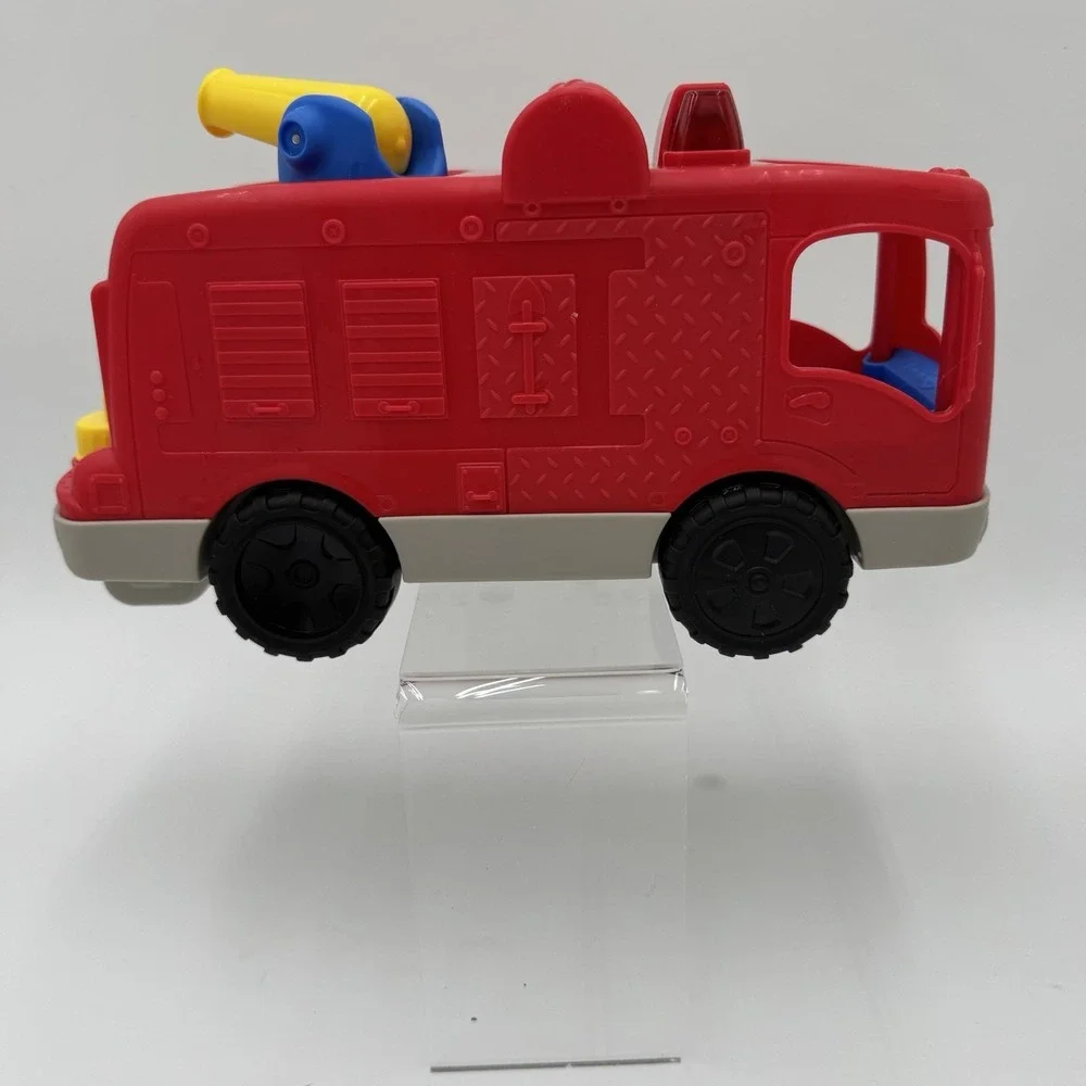 Fisher-Price Little People Helping Others Red Fire Truck Only - Lights & Sounds!